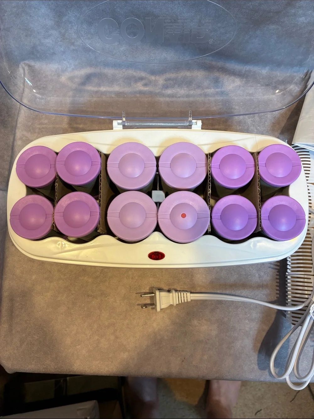 Conair Waves & Volume Hot Roller Set in Purple and White